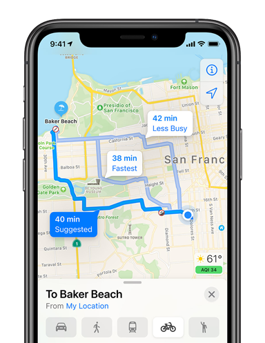 iOS 14 Maps