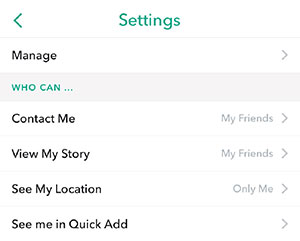 Snapchat Privacy