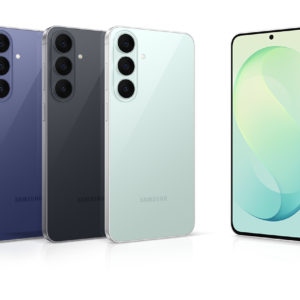 Samsung Galaxy S26 FE in Blueberry, Graphite and Pistachio